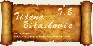 Tijana Bilašković vizit kartica
